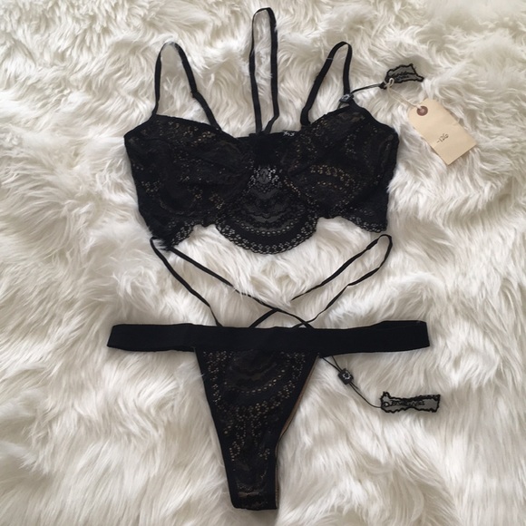 NWT For Love and Lemons Bra & Panty Set - Picture 4 of 8